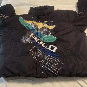 Polo Jacket. Gently used will ship for extra fee authentic Polo Snowboard Puffer
